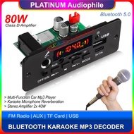 Modul Mp3 Amplifier Bluetooth Karaoke Microphone Echo DIY Class D 80W