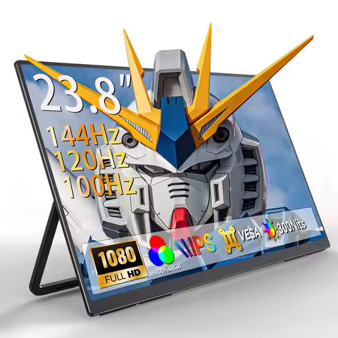 23.8 Inch 144HZ 120Hz 100Hz Portable Monitor 100%sRGB 300Cd/m² IPS miniHDMI Travel Gaming Display fo