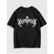 Kaos Distro Skull Black Metal/T-Shirt Metal Men/Kaos Metal Distro Unisex