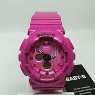 [TimeYourTime] Casio Baby-G BA-120SP-4A Scratch Pattern Face Resin Strap Alarm Round Ladies Watch
