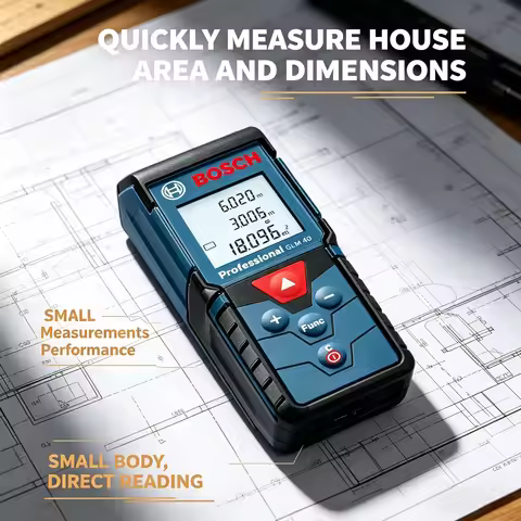Bosch GLM4000 Laser Range Finder Digital Laser Distance Meter 40M Range Measure Tool Home Improvemen