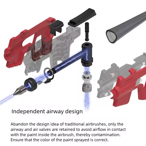 DSPIAE PT-AB Wash-Free Airbrush Set with MarkerRack Easy to Spray Models Painting for Modeler Hobby 