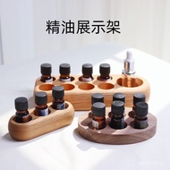 Essential Oil Storage Solid Wood 6 Compartments Display Rack Essential Oil Beauty Salon Aroma Wood R