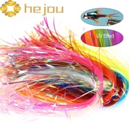 HEJOU Assist Hooks Line Tinsel Streamer Accessories DIY Fishing Tools Fly Fishing Jig Hook Streamer