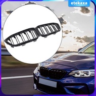 [Etekaxa] Black Front Kidney Grille Replacement Sturdy Auto Accessory for BMW M2 Competition F87 201
