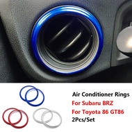 Hot Selling For Subaru BRZ For Toyota 86 GT86 For Scion FR-S Car AC Air Outlet Condition Cover Ring Air Vent Decoration Trim Accessory