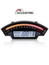 Xe Máy Led Speedometer Đồng hồ đo quãng đường kỹ thuật số tachometer Thiết bị đo nhiên liệu Meter ch