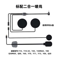 หูฟังบลูทูธติดหมวกกันน็อค Q28อัจฉริยะติดเครื่องบันทึกการขับขี่กันน้ำ HD ลดเสียงรบกวนอัจฉริยะสำหรับรถ