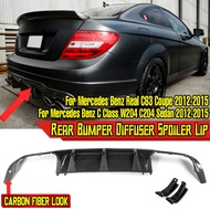 High Quality Rear Bumper Lip Diffuser Spoiler Bumper Splitters For Mercedes For Benz C Class W204 C2