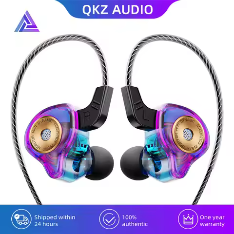 AK6 Ultra HiFi Wired Earphone In Ear Monitor Headphone Bass Stereo Dynamic Headset Sport Race Earbud