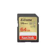 SanDisk SDXC 64GB V30 U3 C10 Extreme 170mb/s 記憶卡 (SDSDXV2-064G-GNCIN)