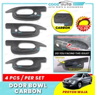 Proton Waja Carbon Door Handle Inner Bowl Inserts Cover