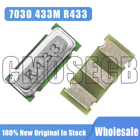 10PCS 7030 R433 433MHz 433.92MHZ SMD SAW Resonator 7×3mm 3Pin RF Crystal For Remote Control Transmit