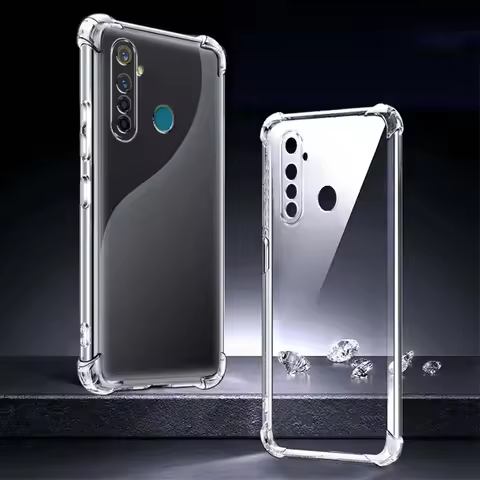 5 5i 5 Pro Cover For Realme 5 Pro Case Shockproof Back Cover Transparent Silicone Case For Realme 5 