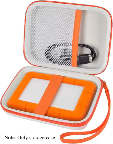 (CASE ONLY)Compatible with LaCie Rugged Mini 1TB/ 2TB/ 4TB/ 5TB External Hard Drive Portable HDD, St