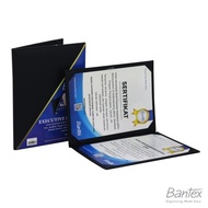 Bantex Executive Folder Map Dokumen Sertifikat Ijazah Cover Kulit Leather A4