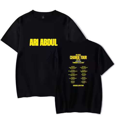 Ari Abdul Change tour Merch Tshirt for Men and Women short sleeved Tops
