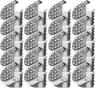 20pcs Metal Shoelaces Buckle Lock, Shoelace End Clips No-tied Shoe Laces Tips End Caps Shoe Lace Tip