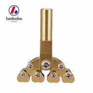 LANHUHU Guitar Presser, Brass Brass Color Fret Press Tool, Premium Fret Press Caul For Fret Leveling