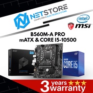 PWP MSI B560M-A PRO mATX & INTEL CORE I5-10500 PROCESSOR