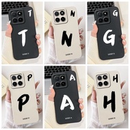 Honor X5b GFY-LX2 X5bPlus GFY-LX2P Cover Honor X5b Plus Case Simple Fashion Letters A-Z Pattern Desi