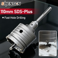 One Piece SDS Plus Shank Hole Saw, 30-68mm Masonry Core Drill Bit For Concrete Cement Brick Wall Wit