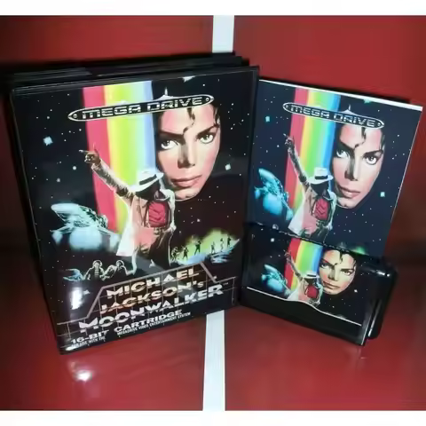 New Arrival Michael Jackson's Moonwalker 16bit MD Game Card With Retail Box & Manual Book For Sega M