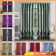 Langsir Tingkap Murah Curtain Semi Blackout Hook & Rod 2in1Type Langsir Sliding Door Window Curtain