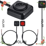 YOLANDAGOODS Mini Button Switch, Mini 12V Momentary Push Button, DIY Adhesive Car Push Buttons