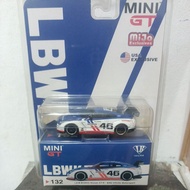 Mini GT 132 LB*Works Nissan GT-R R35 Type 1, Rear Wing ver 1, 46 Infinite Motorsports LHD (Free Prot