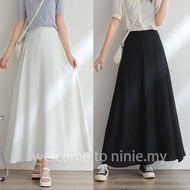 Chiffon skirt muslimah long skirt labuh korean style a line skirt kembang plus size skirt women skir