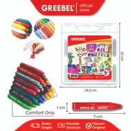 GREEBEL Crayon KIDS OIL PASTEL Complete / Crayon Oil Pastel 55C H contains 55 Colors