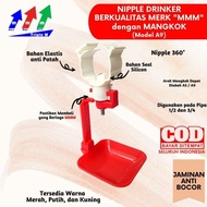 Nipel A9 Niple Nipple Nepel Drinker,Tempat minum ayam Nipel A9 mangkok - Putih, Pipa 3/4