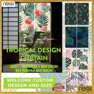 Tropical Style Door Curtain Fabric Partition Curtain NEXSS