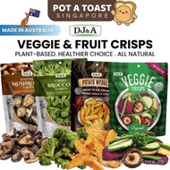 DJ&A Healthy Assorted Snacks - Mushroom Chips Veggie Chips Broccoli Floret Chips Made in Australia
