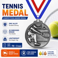2.76 Inches Zinc Alloy Tennis Award Medal Club Souvenirs