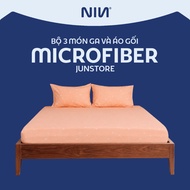 Bed Sheet Set of 3 NIN House Premium Microfiber - Soft, Breathable Mattress Cover Size 1m6 / 1m8