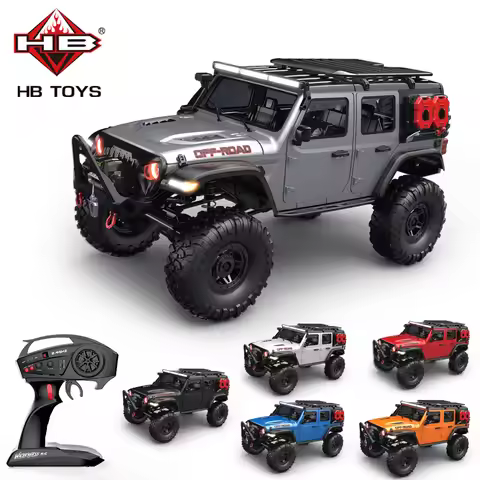 1/10 RC Car HB RTR R1011 Remote Control Vehicle 2.4G Full Proportional Rock Crawler LED Light 4WD Of