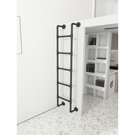 Nordic ladder household straight ladder student dormitory up and down bed ladder loft stairs wrought