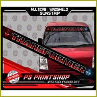 ┇ ➲ ∫ Multicab/Every Wagon Windshield Sunstrip sticker decals printed laminated Dourable PS PRINTSH