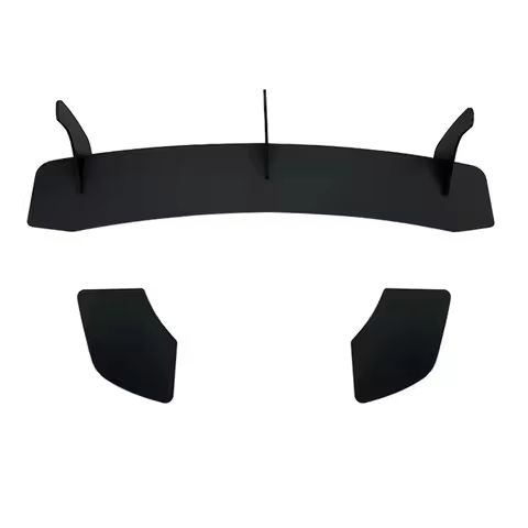 For Volkswagen Scirocco R Rear Splitter Lip Blade Diffuser Exterior Styling Gloss Black ABS