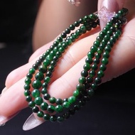 花青色翡翠珠鍊 | 天然緬甸A貨翡翠 | 送禮