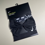 Nike Headband Bowknot Sports Fitness Black White Hair Tie N1000520010OS NANC
