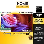 Sony 75 Inch 4K UHD Google TV KD-75X85K | 120Hz Gaming | High Dynamic Range HDR Smart TV X85K Series Bravia XR