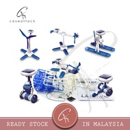 6 in 1  Caseattack DIY Solar Toy Robot Educational Science Kids Toy (Blue)