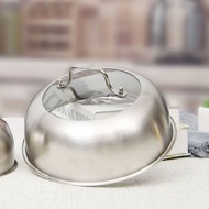 蒸锅盖子高盖不绣钢锈锅盖高拱26cm家用炖锅蒸笼通用圆形28cmSteamer lid high cover stainless steel rust lid high arch 220260411