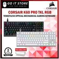 CORSAIR K60 PRO TKL RGB Tenkeyless Optical-Mechanical Gaming Keyboard CORSAIR OPX Switch (CH-911D01A