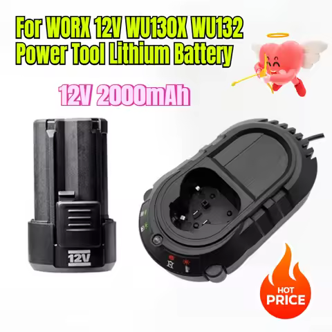 2000mAh for WORX 12V WU130X WU132 Power Tool Lithium Battery