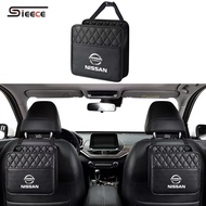 Sieece Leather Car Seat Back Organizer Car Storage Car Interior Accessories For Nissan Note GTR Qashqai Serena NV350 Kicks Sylphy NV200 X Trail Teana Elgrand