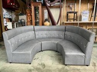 【全省2手貨 崇德旗艦館】二手家具☆半圓形沙發 弧形造型沙發 等候椅 店面/辦公沙發 台中二手傢俱中古買賣 全省服務